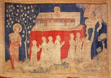 Seelen der Märtyrer, aus dem Apokalypse-Wandteppich von Angers, 1373-87